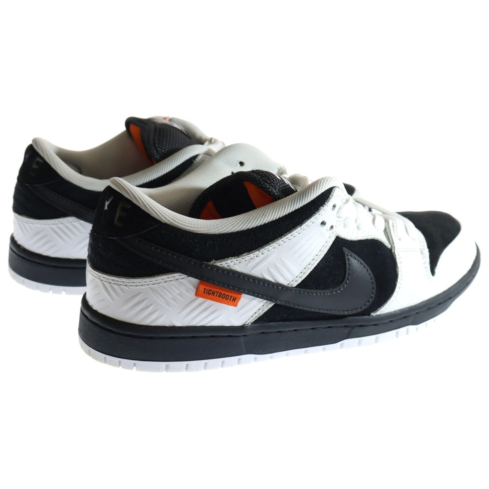 NIKE SB(ナイキエスビー) ×TIGHTBOOTH SB DUNK LOW PRO QS タイトブース ダンク ローカットスニーカー ホワイト/ブラック FD2629-100 US8.5/26.5cm