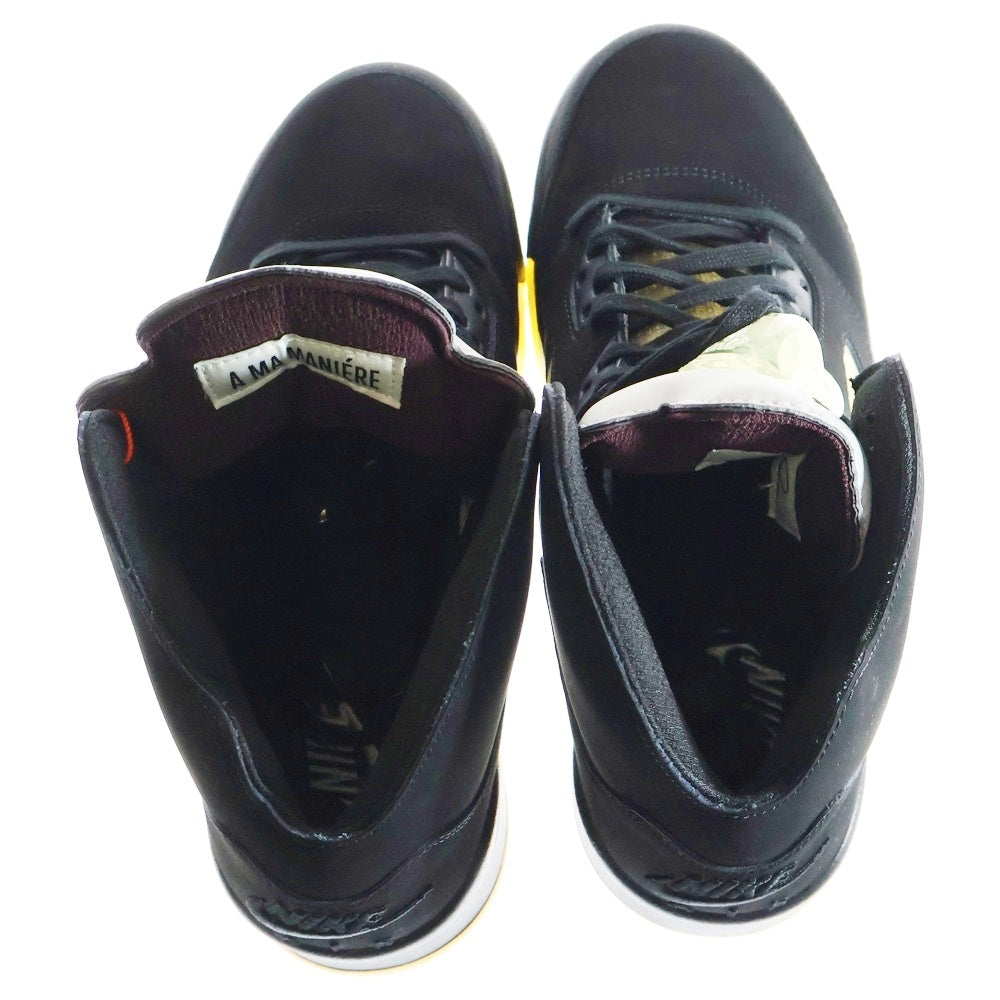 NIKE(ナイキ) ×A MA MANIERE AIR JORDAN 5 RETRO SP Black FD1330-001 アママニエール エアジョーダン ハイカットスニーカー ブラック US9/27cm