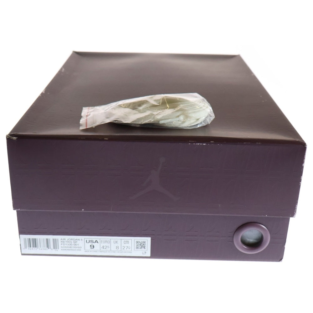 NIKE(ナイキ) ×A MA MANIERE AIR JORDAN 5 RETRO SP Black FD1330-001 アママニエール エアジョーダン ハイカットスニーカー ブラック US9/27cm