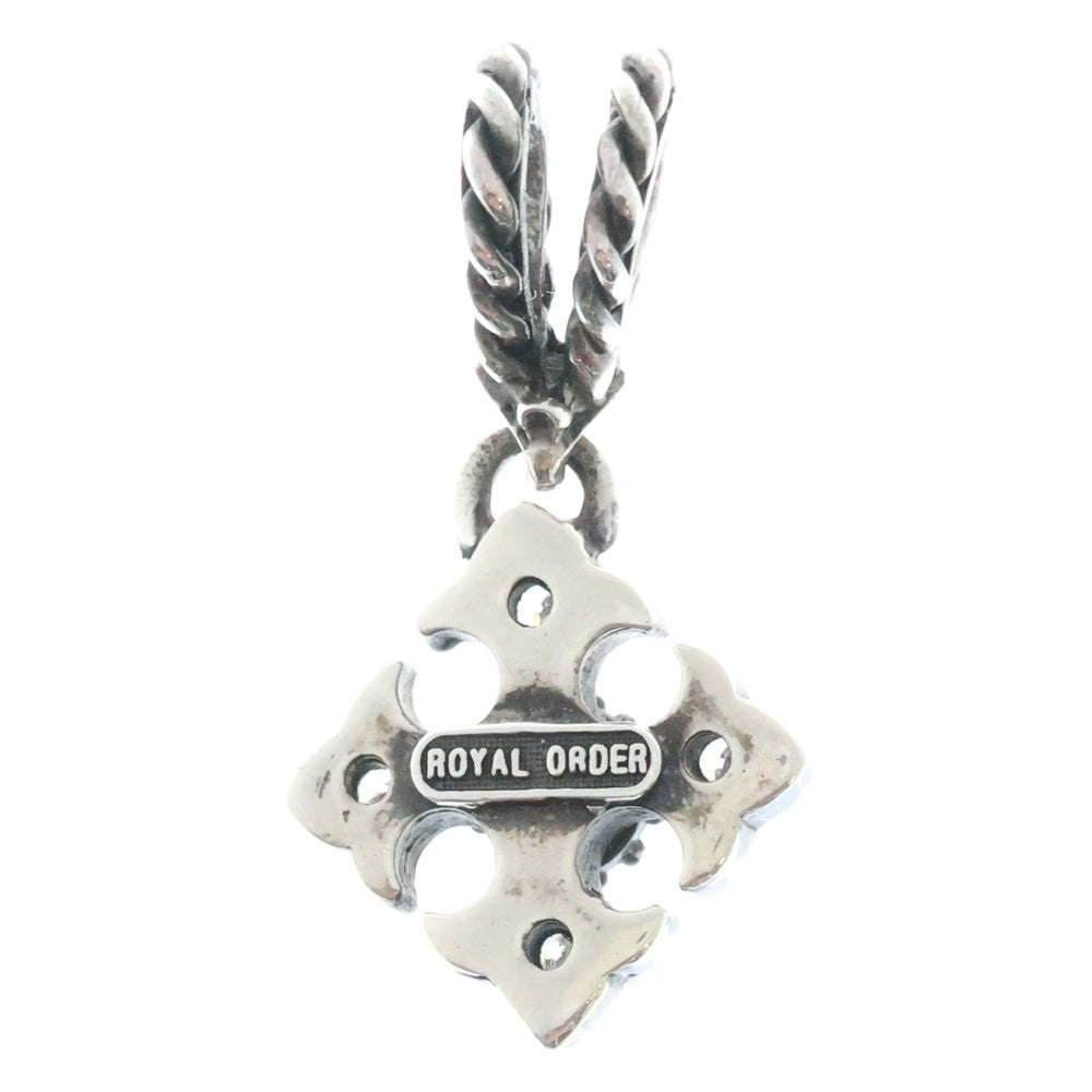 ROYAL ORDER(ロイヤルオーダー) CROSS MOTIF NECKLACE クロスモチーフネックレス ジルコニア シルバー
