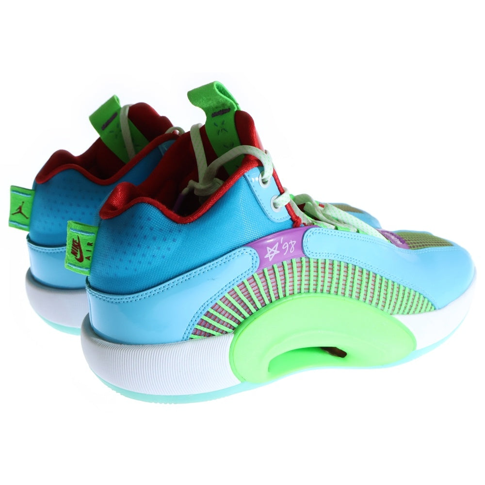 NIKE(ナイキ) Jordan XXXV Jayson Tatum WOMEN in Power PE エアジョーダン35 ジェイソンテイタム ウーマン インパワーPE ハイカットスニーカー シューズ ブルー US9/27cm