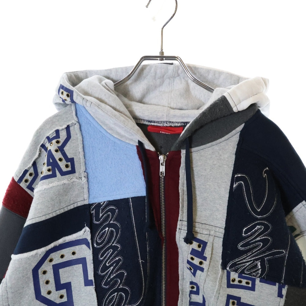 SUPREME(シュプリーム) 25SS Patch Work Zip Up Hoodie パッチワーク ジップアップパーカー フーディ マルチ