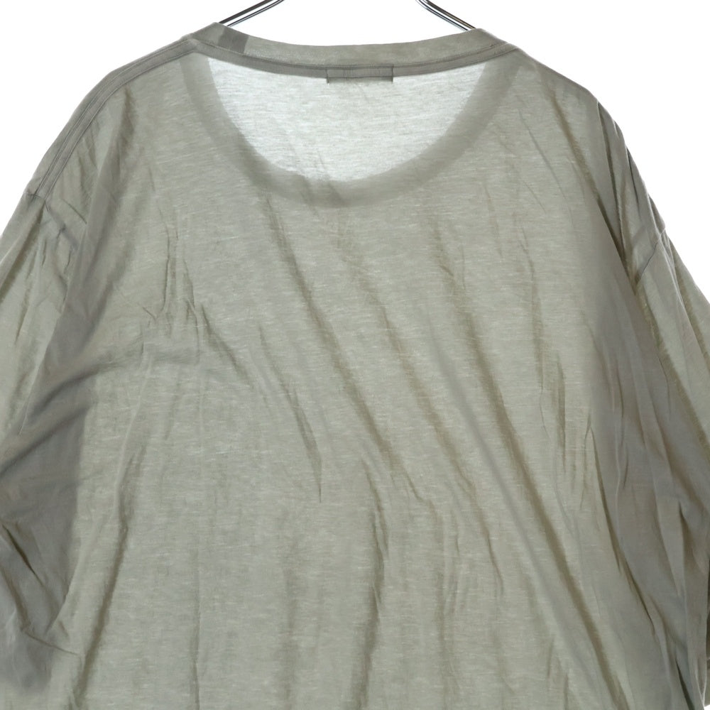 VAINL ARCHIVE(バイナルアーカイブ) 25SS MARCUS マーカス コットンクルーネック半袖Tシャツカットソー アイボリー VAAG25S004