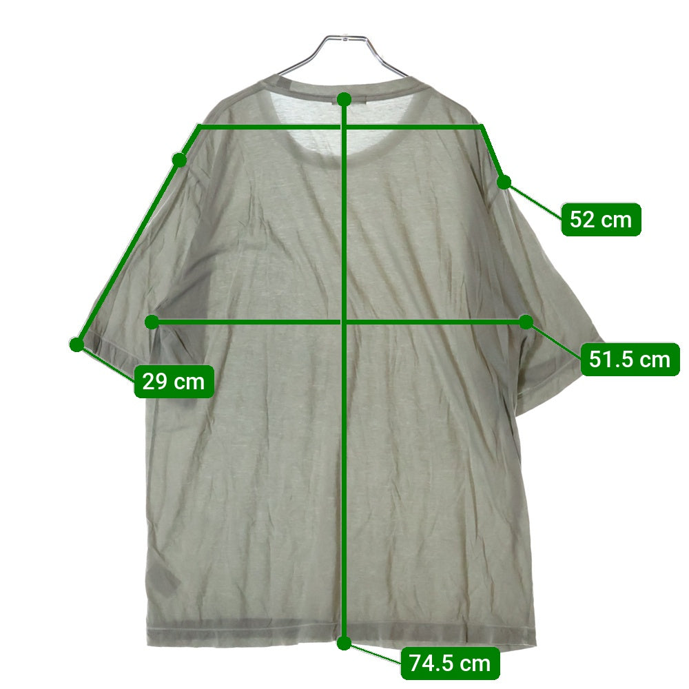 VAINL ARCHIVE(バイナルアーカイブ) 25SS MARCUS マーカス コットンクルーネック半袖Tシャツカットソー アイボリー VAAG25S004