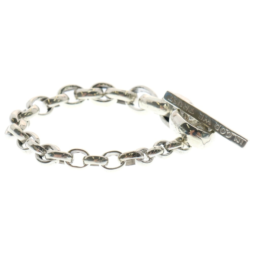 NORTH WORKS(ノースワークス) グラデーションコインチェーンブレスレット E-030 シルバー