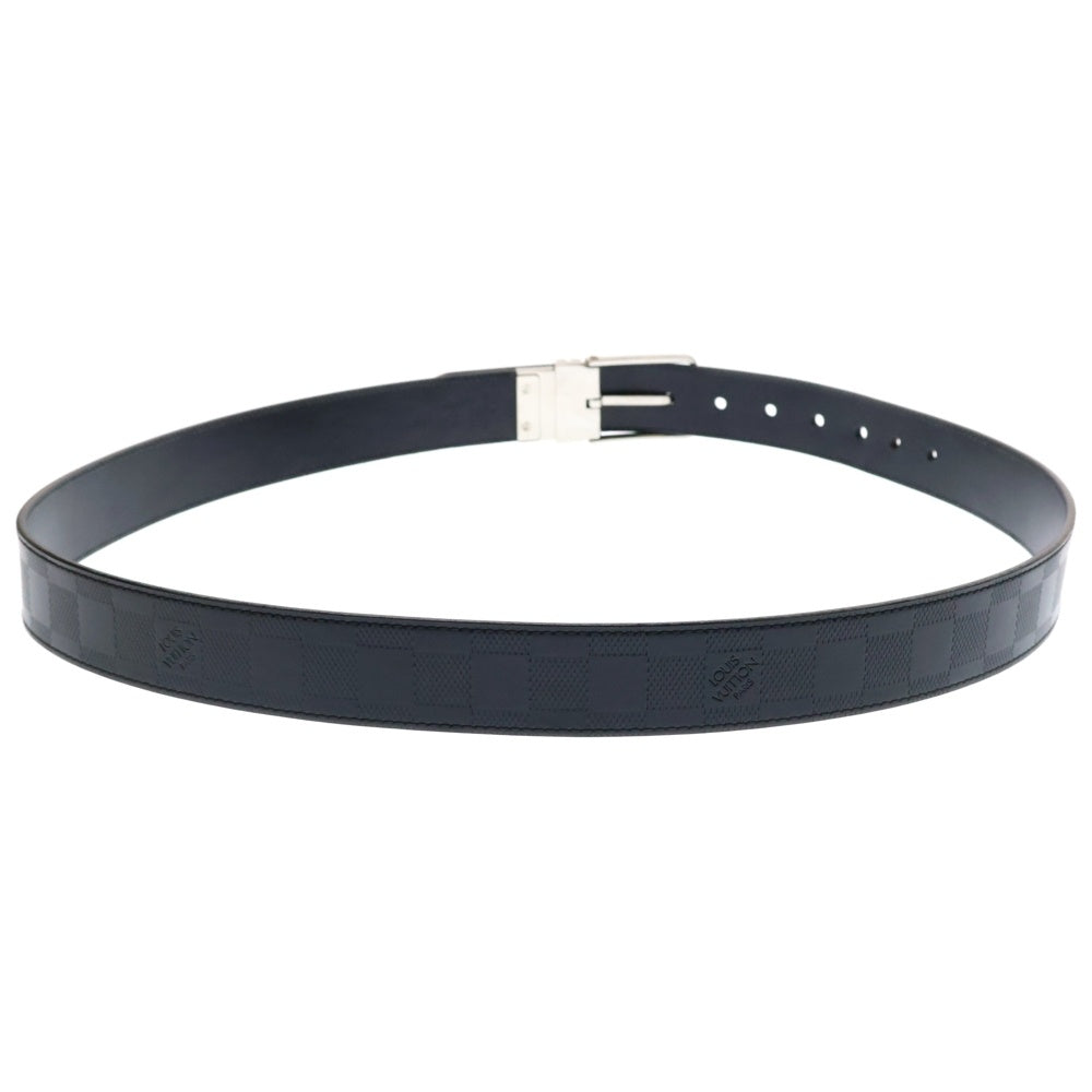 LOUIS VUITTON(ルイヴィトン) ダミエ アンフィニ サンチュールボストン レザーベルト ブラック M9674