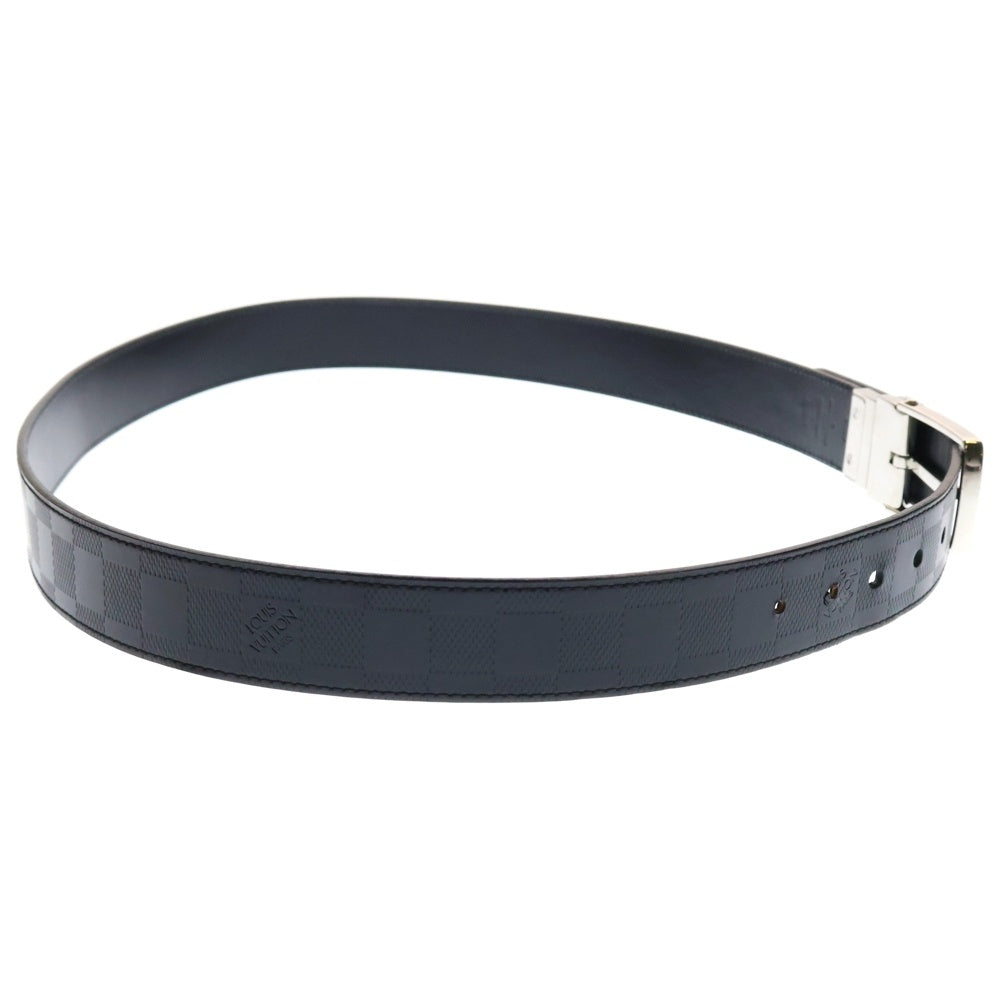 LOUIS VUITTON(ルイヴィトン) ダミエ アンフィニ サンチュールボストン レザーベルト ブラック M9674