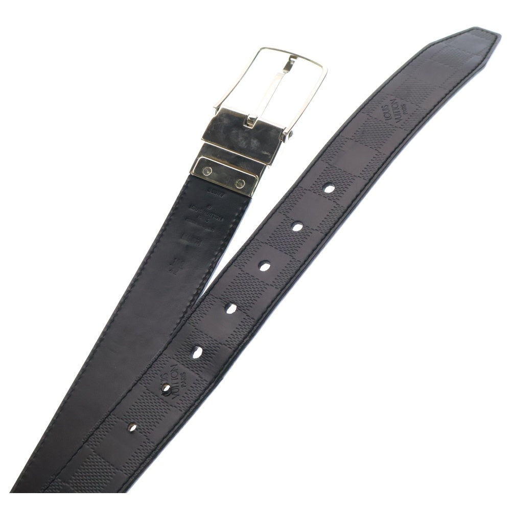 LOUIS VUITTON(ルイヴィトン) ダミエ アンフィニ サンチュールボストン レザーベルト ブラック M9674