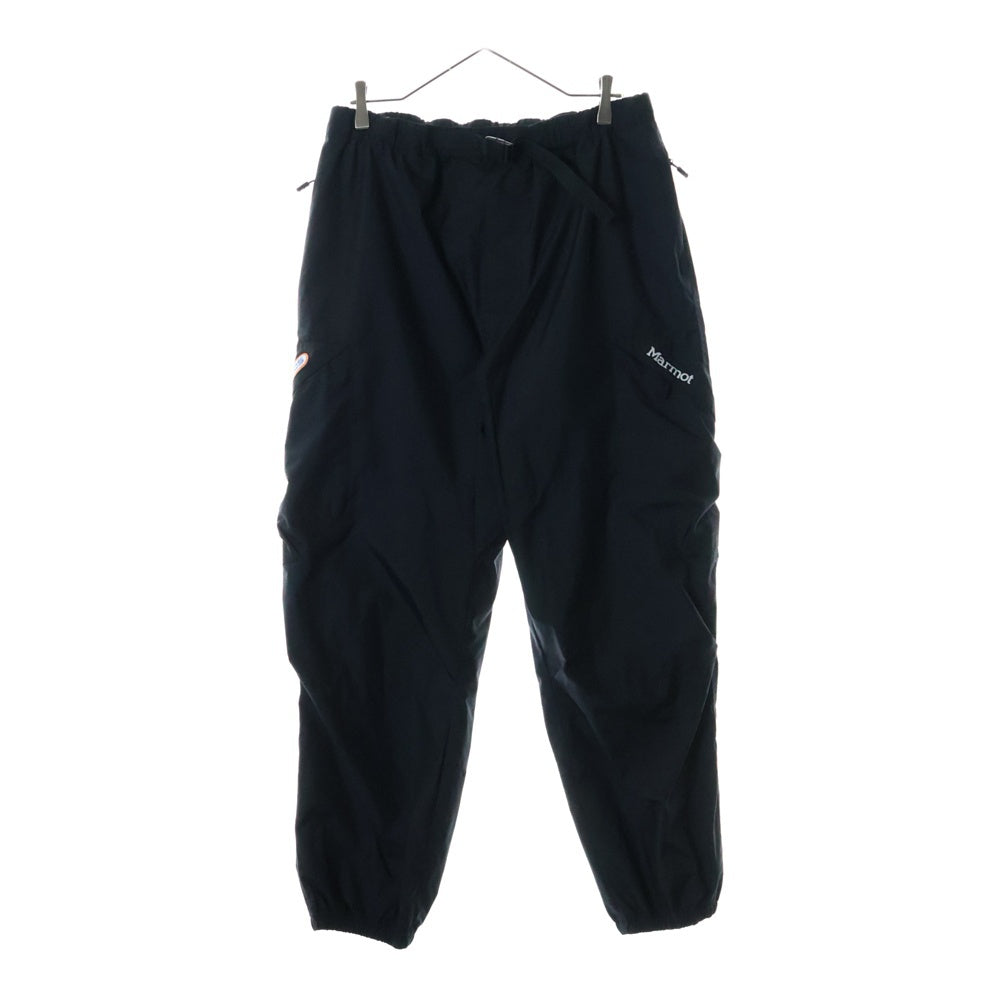 Marmot(マーモット) ×atmos Logo Nylon Pant TSSMP409AT ×アトモス ロゴ ナイロンパンツ ブラック
