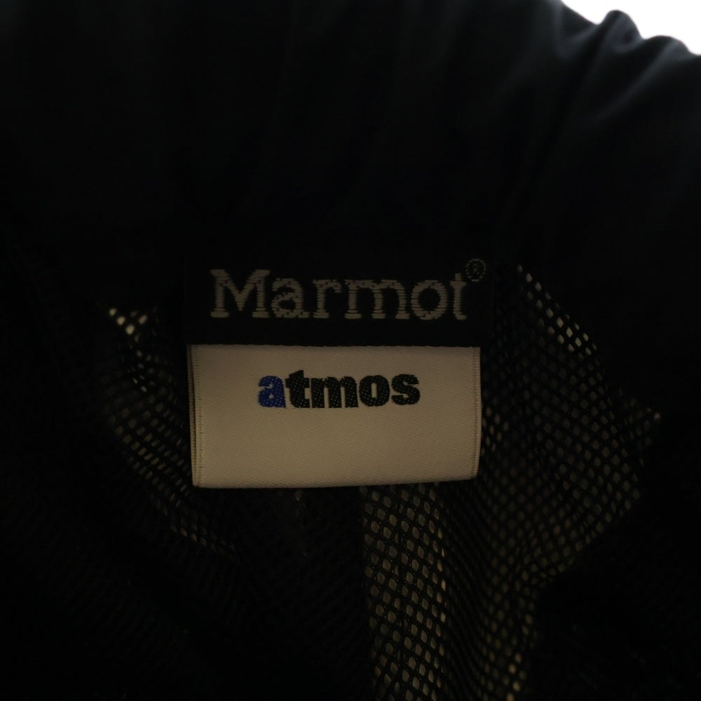 Marmot(マーモット) ×atmos Logo Nylon Pant TSSMP409AT ×アトモス ロゴ ナイロンパンツ ブラック