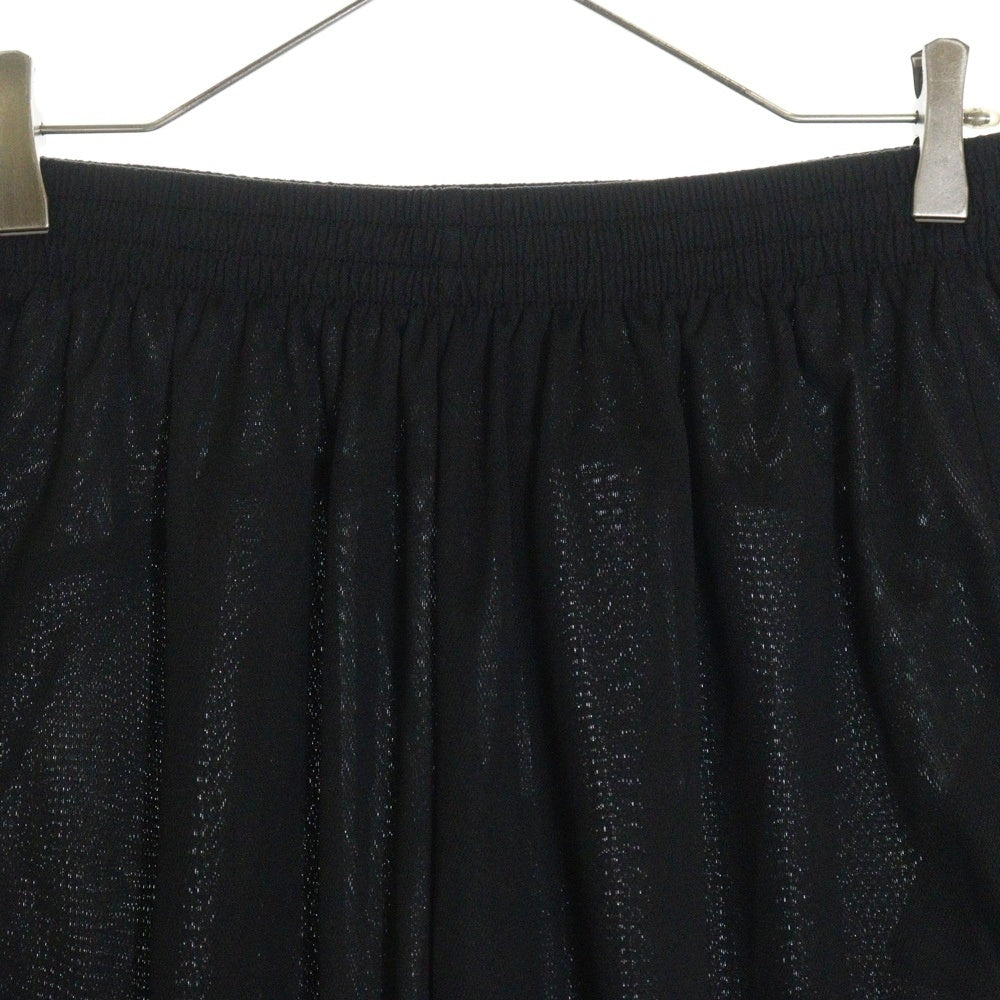 BALENCIAGA(バレンシアガ) 23SS BAGGY SHORTS ロゴ刺繍 バギーショートパンツ メッシュハーフパンツ ブラック 767862 TPVG2