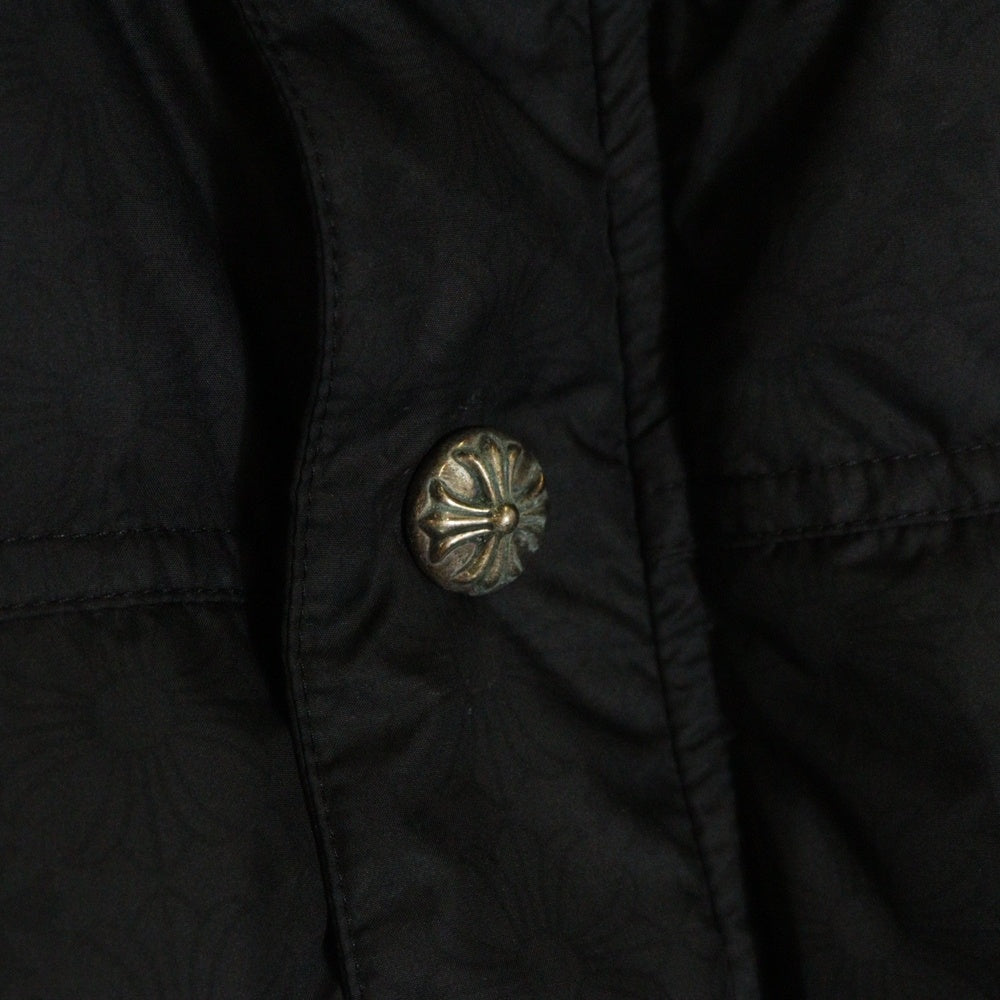 CHROME HEARTS(クロムハーツ) STIFF VEST スティッフ CHプラス総柄 クロスボールボタン ダウンベスト ジャケット ブラック
