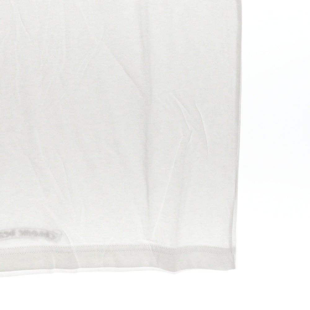 CHROME HEARTS(クロムハーツ) CH CRS SCROLL LABEL スクロールラベル バックププリント クルーネック半袖Tシャツ カットソー ホワイト