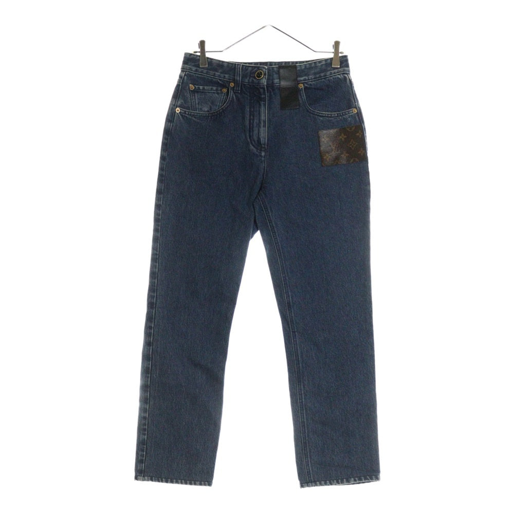LOUIS VUITTON(ルイヴィトン) 22AW モノグラムパッチ デニムパンツ ジーンズ インディゴ RM222W N37 FNPX59
