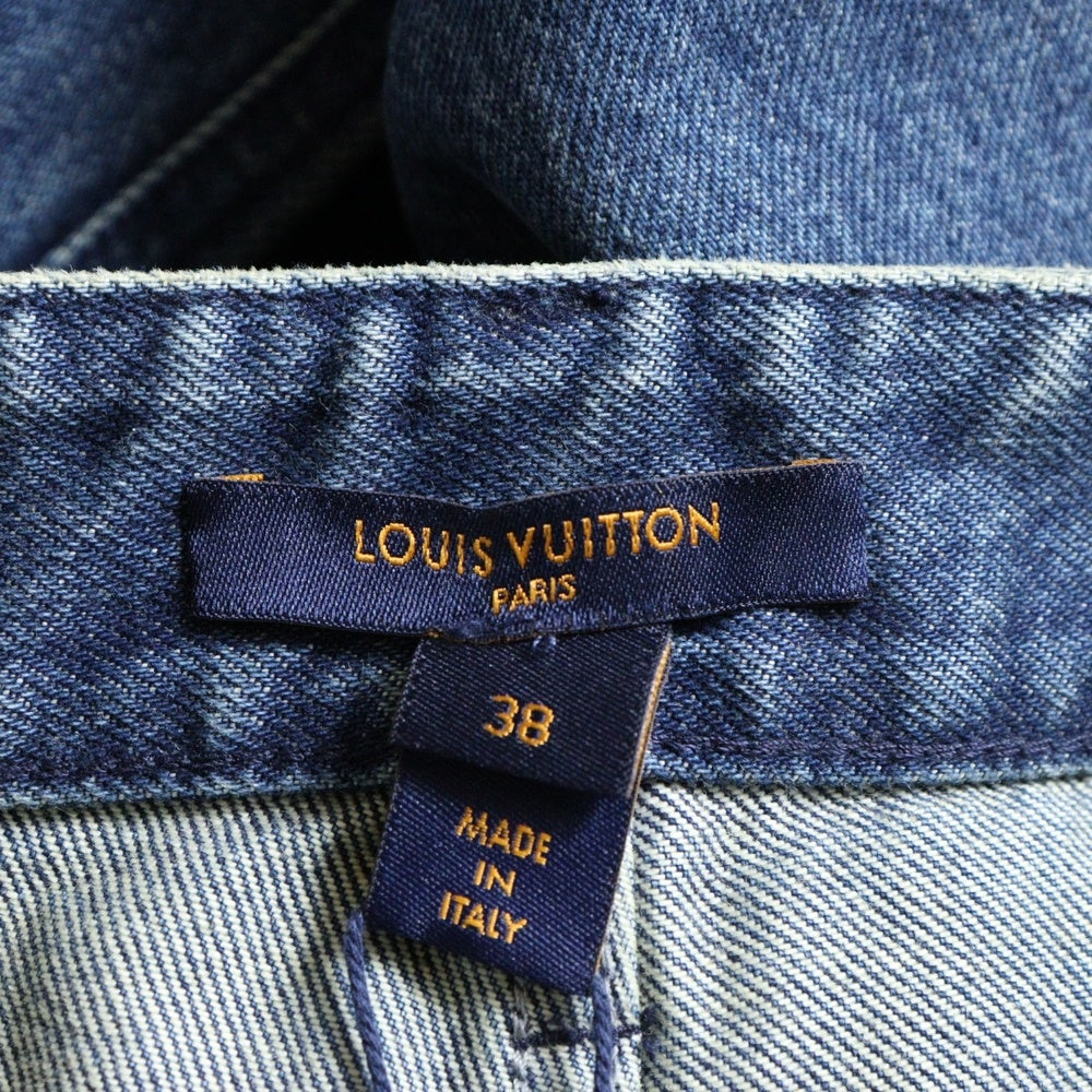 LOUIS VUITTON(ルイヴィトン) 22AW モノグラムパッチ デニムパンツ ジーンズ インディゴ RM222W N37 FNPX59