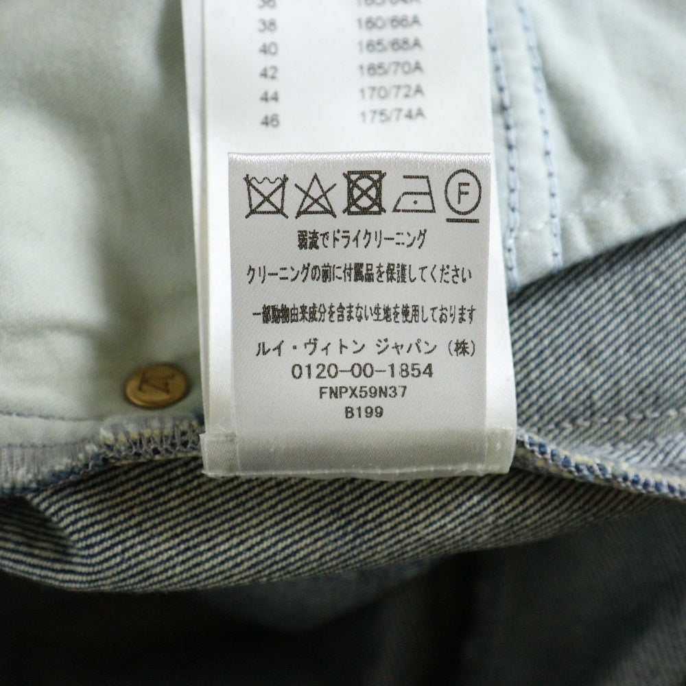 LOUIS VUITTON(ルイヴィトン) 22AW モノグラムパッチ デニムパンツ ジーンズ インディゴ RM222W N37 FNPX59
