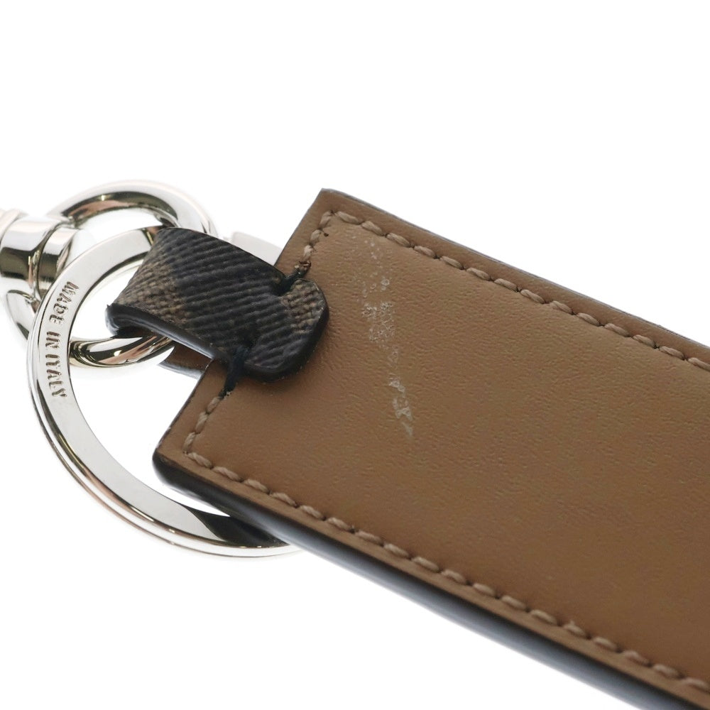 FENDI(フェンディ) ダイアゴナル FFキャンバス キーチャーム ブラウン 7AP084