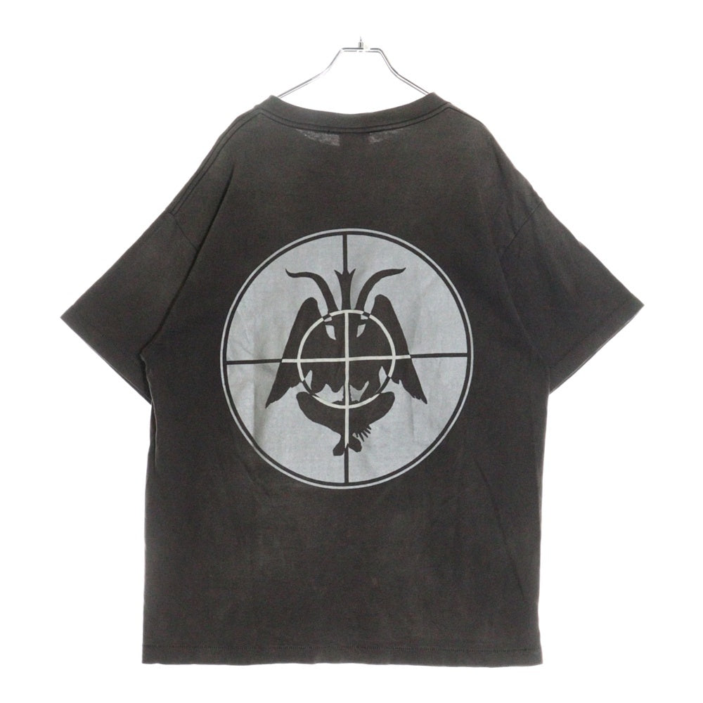 SAINT MICHAEL(セントマイケル) 21AW T-SHIRT FOCUS フォーカス クルーネックプリント半袖Tシャツ カットソー グレー SM-A21-0000-002