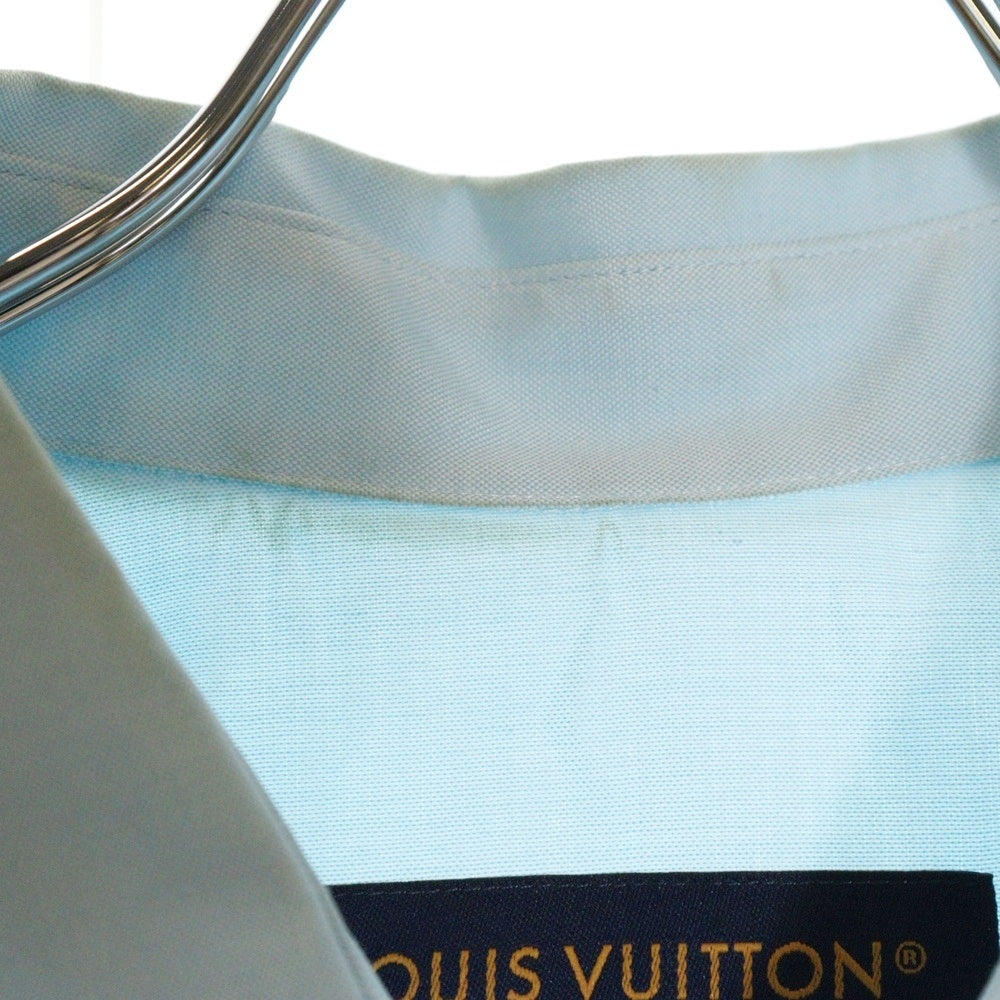 LOUIS VUITTON(ルイヴィトン) 24AW エンブロイダード半袖シャツ ブルー RM242MM JXU HRS14W