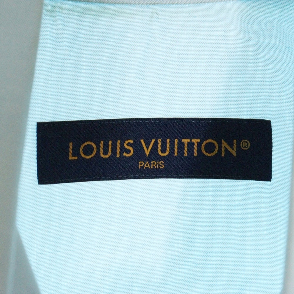 LOUIS VUITTON(ルイヴィトン) 24AW エンブロイダード半袖シャツ ブルー RM242MM JXU HRS14W