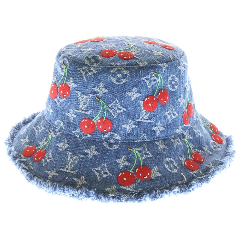 LOUIS VUITTON(ルイヴィトン) バケットハット・モノグラム デニム・チェリー ブルー M5032M