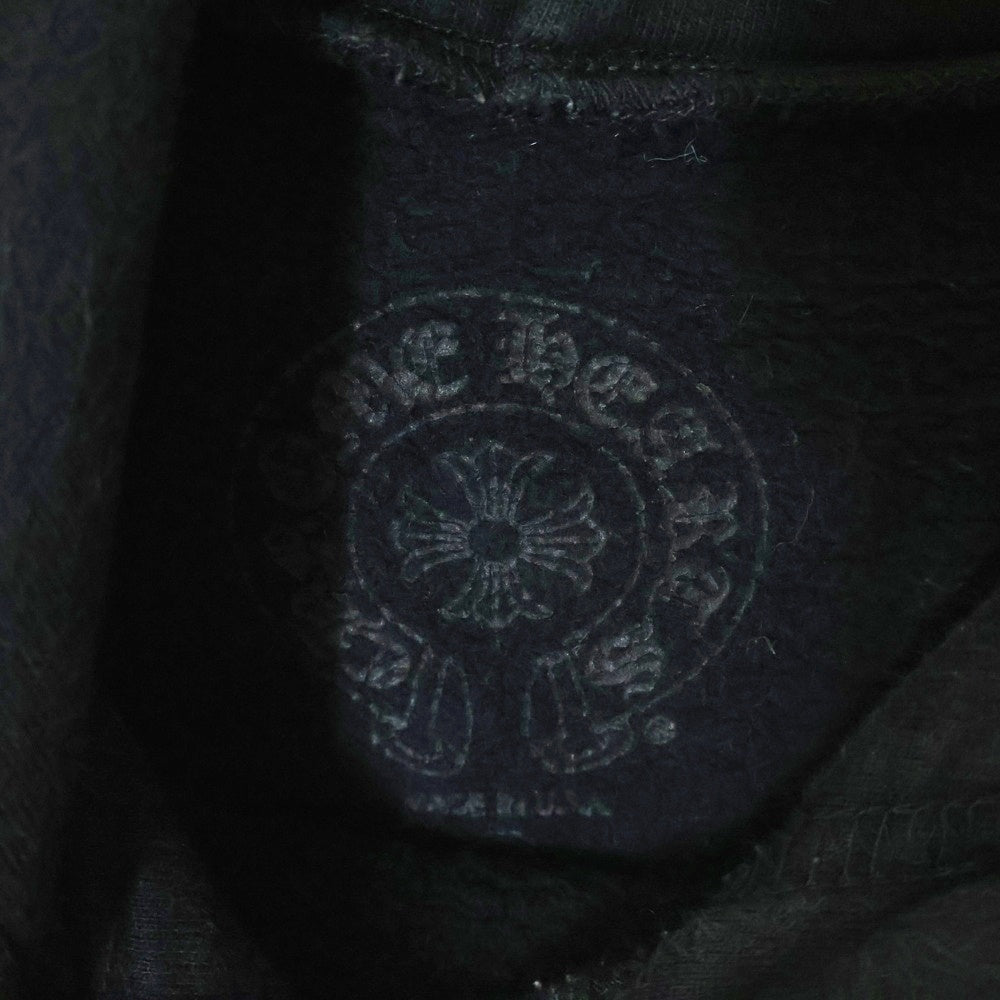 CHROME HEARTS(クロムハーツ) MLTCOL CEM CRS HD PLVR マルチカラーセメタリークロスプリントプルオーバーパーカー フーディー ブラック