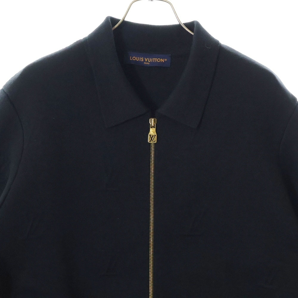 LOUIS VUITTON(ルイヴィトン) 25SS EMBOSS TECHNICAL WOOL JACKET エンボステクニカルウールジップアップジャケット ブラックRM251MJ NTY HSN42W