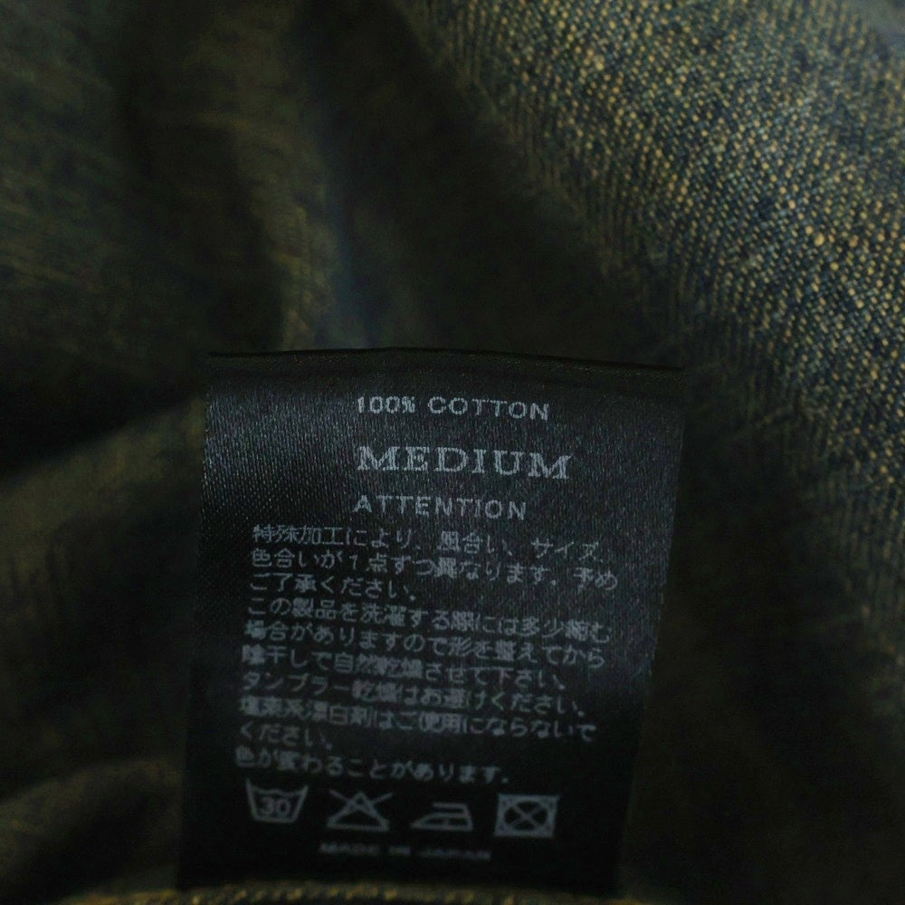 RUDE GALLERY BLACK REBEL(ルードギャラリーブラックレーベル) Front 2 Pocket Denim Shirt フロント2ポケット デニムシャツ インディゴ
