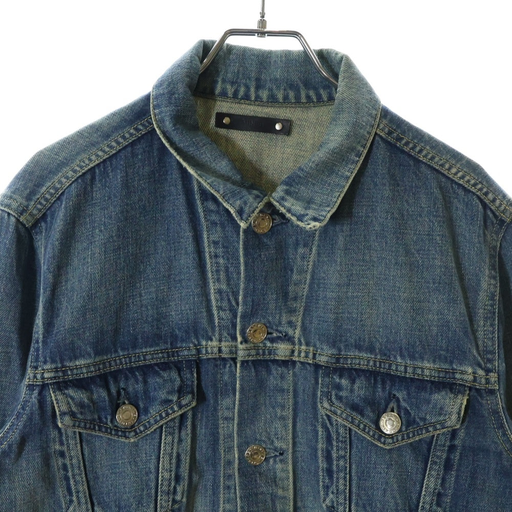 MINEDENIM(マインデニム) ROCK OUT DENIM JACKET ロックアウト フロントデザイン デニムジャケット インディゴ 1802-8004-89-023