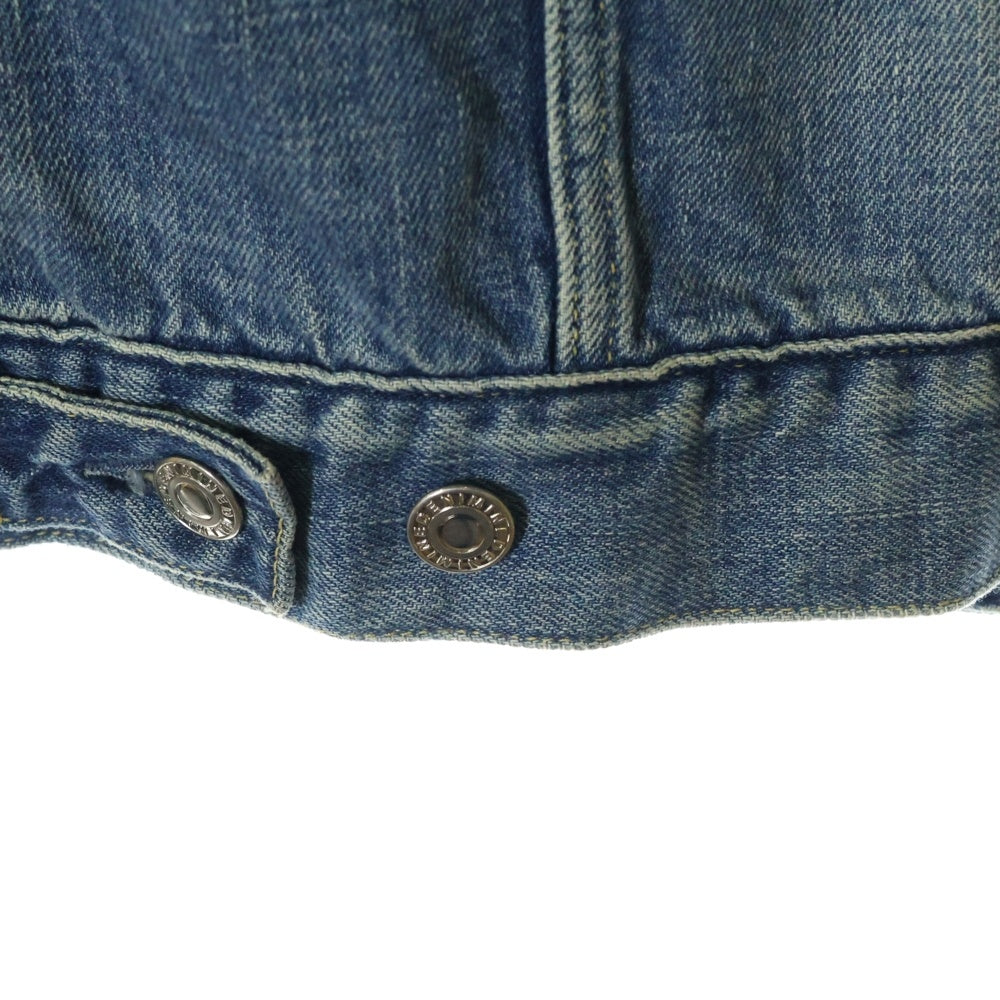 MINEDENIM(マインデニム) ROCK OUT DENIM JACKET ロックアウト フロントデザイン デニムジャケット インディゴ 1802-8004-89-023