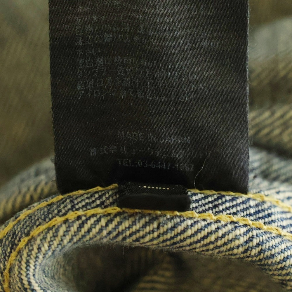 MINEDENIM(マインデニム) ROCK OUT DENIM JACKET ロックアウト フロントデザイン デニムジャケット インディゴ 1802-8004-89-023