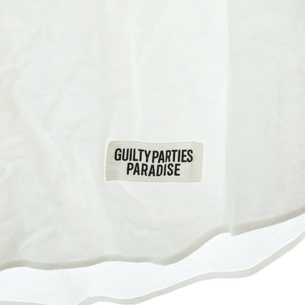 WACKO MARIA(ワコマリア) BACK GUILTY PARTIRS SHIRT バックロゴ コットン長袖シャツ ホワイト
