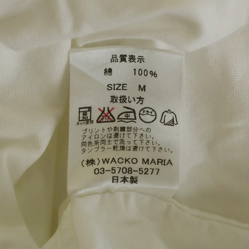 WACKO MARIA(ワコマリア) BACK GUILTY PARTIRS SHIRT バックロゴ コットン長袖シャツ ホワイト