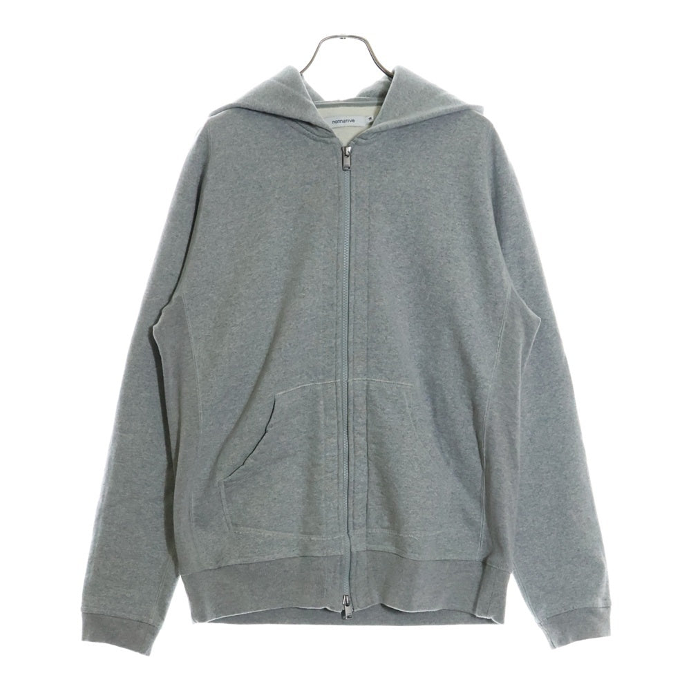 nonnative(ノンネイティブ) 20AW DWELLER ZIP HOODY COTTON SWEAT フロントジップアップパーカー フーディ NN-C3803 グレー