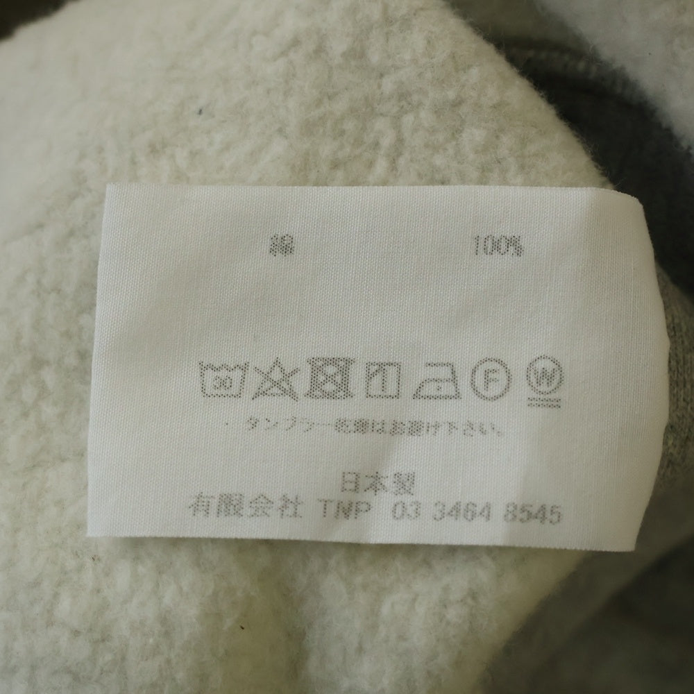 nonnative(ノンネイティブ) 20AW DWELLER ZIP HOODY COTTON SWEAT フロントジップアップパーカー フーディ NN-C3803 グレー