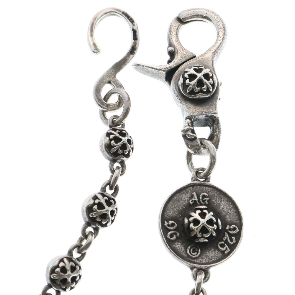 A&G(エーアンドジー) CROSS BALL WALLET CHAIN クロスボールウォレットチェーン シルバー