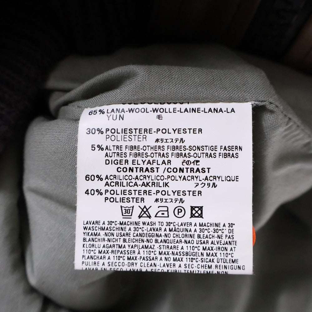 DIESEL(ディーゼル) チェックデザイン フロントジップアップボアベスト フリース グリーン