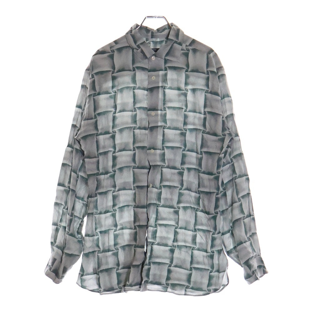 GIORGIO ARMANI(ジョルジオアルマーニ) スクエアデザイン長袖シャツ グレー