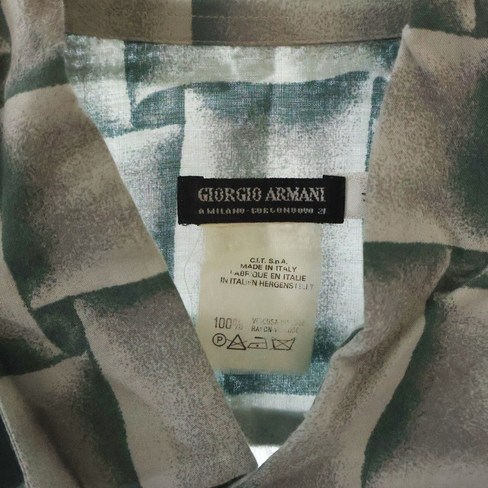 GIORGIO ARMANI(ジョルジオアルマーニ) スクエアデザイン長袖シャツ グレー