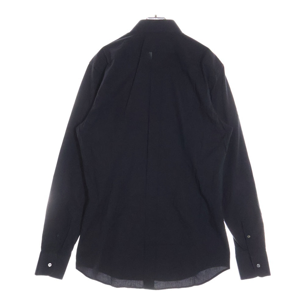 DOLCE & GABBANA(ドルチェアンドガッバーナ) ストライプコットン長袖シャツ ブラック G5371Z