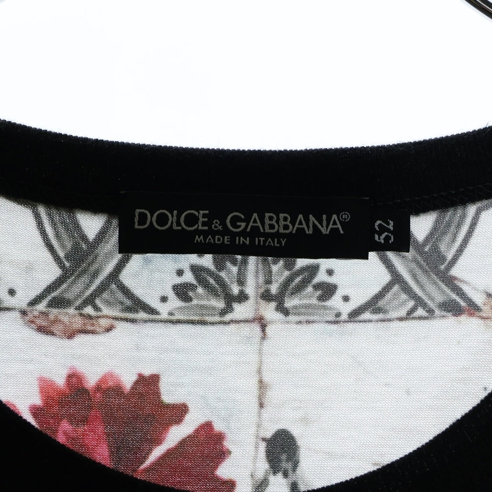 DOLCE & GABBANA(ドルチェアンドガッバーナ) 15SS ランウェイモデル マリア フローラルデザイン クルーネック半袖Tシャツカットソー マルチ G8FE9T G7CVA