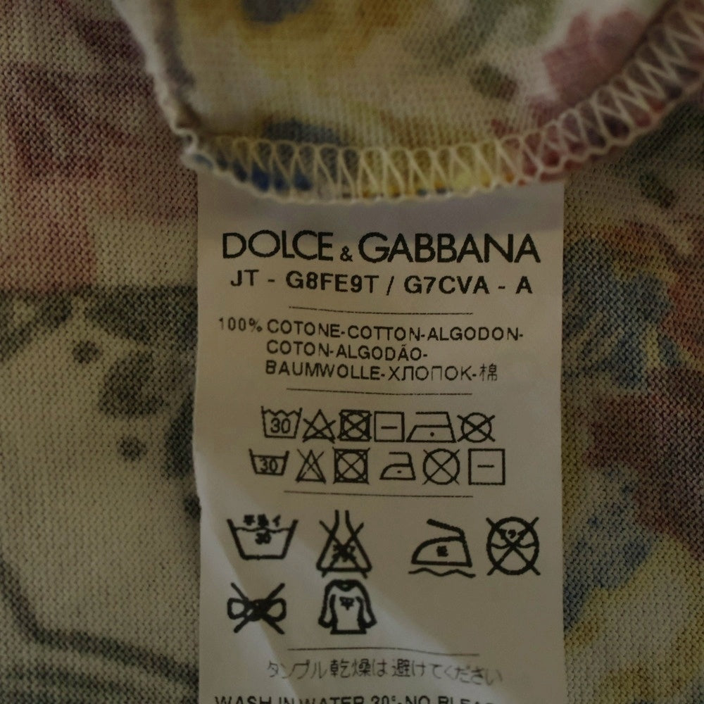 DOLCE & GABBANA(ドルチェアンドガッバーナ) 15SS ランウェイモデル マリア フローラルデザイン クルーネック半袖Tシャツカットソー マルチ G8FE9T G7CVA
