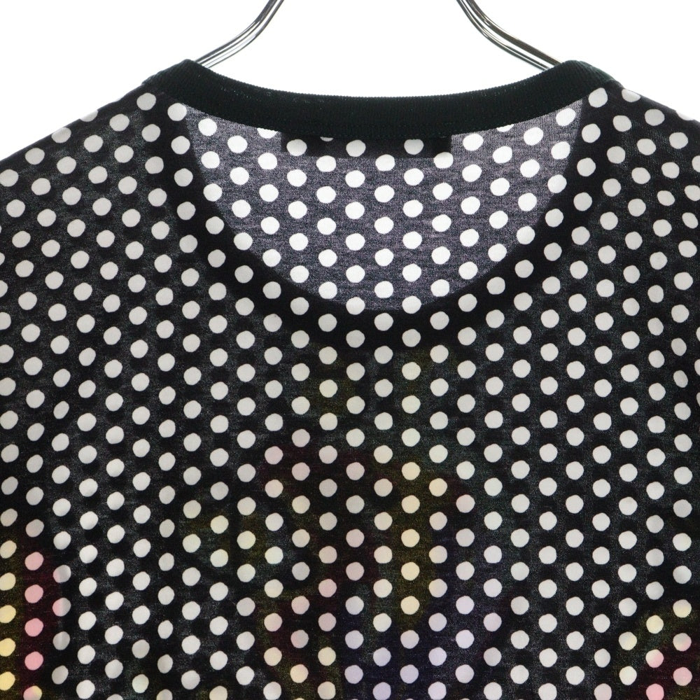 DOLCE & GABBANA(ドルチェアンドガッバーナ) ドット総柄 クルーネック半袖Tシャツカットソー ホワイト JT-G8EK1T G7AYE-A