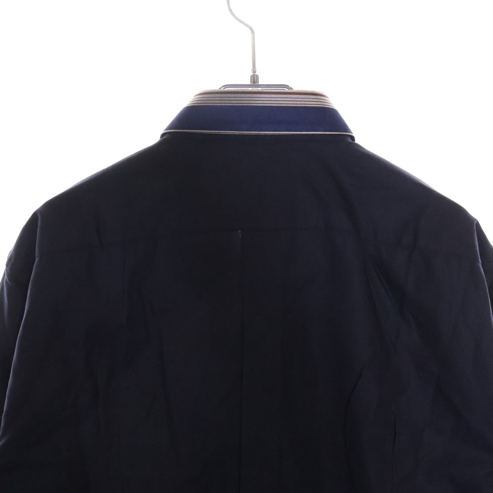 DOLCE & GABBANA(ドルチェアンドガッバーナ) フロントストライプデザイン長袖シャツ ネイビー G5515T