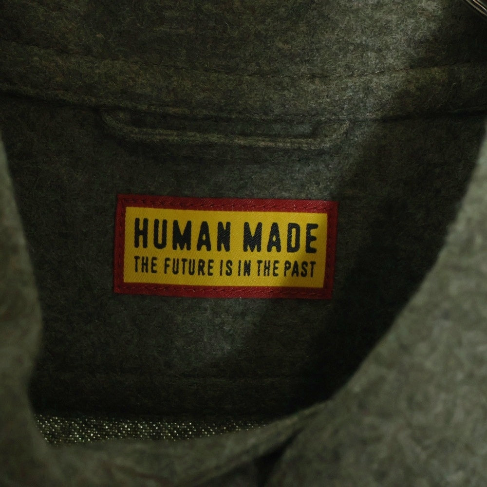 HUMAN MADE(ヒューマンメイド) SERVICE SHIRT サービスシャツ 長袖シャツ カーキ HM29SH005