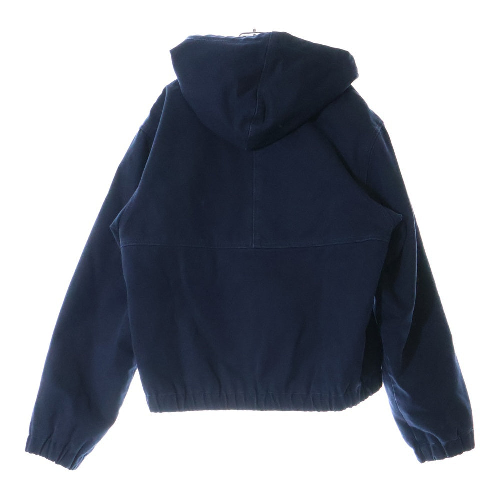 STUSSY(ステューシー) WORK JACKET INSULATED CANVAS ジップアップワークジャケット フーディー ネイビー 115716