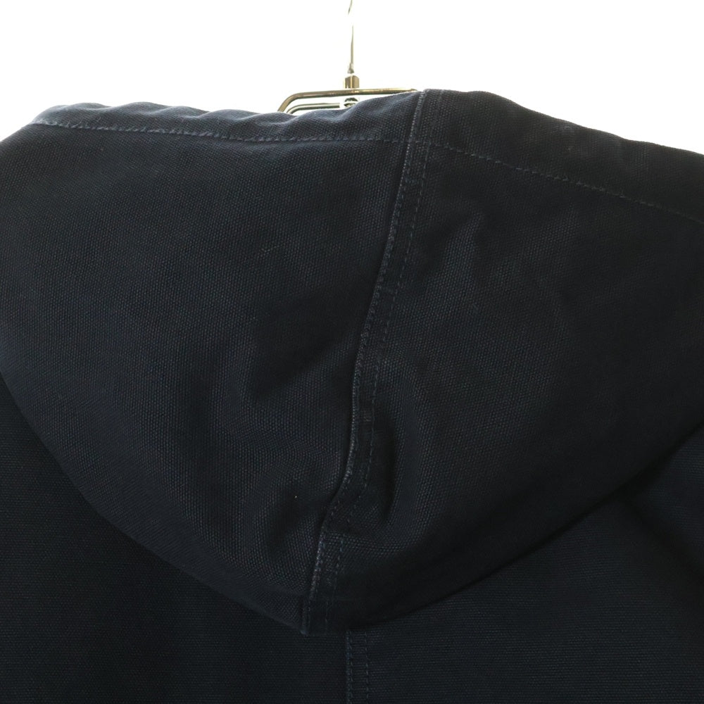 STUSSY(ステューシー) WORK JACKET INSULATED CANVAS ジップアップワークジャケット フーディー ネイビー 115716