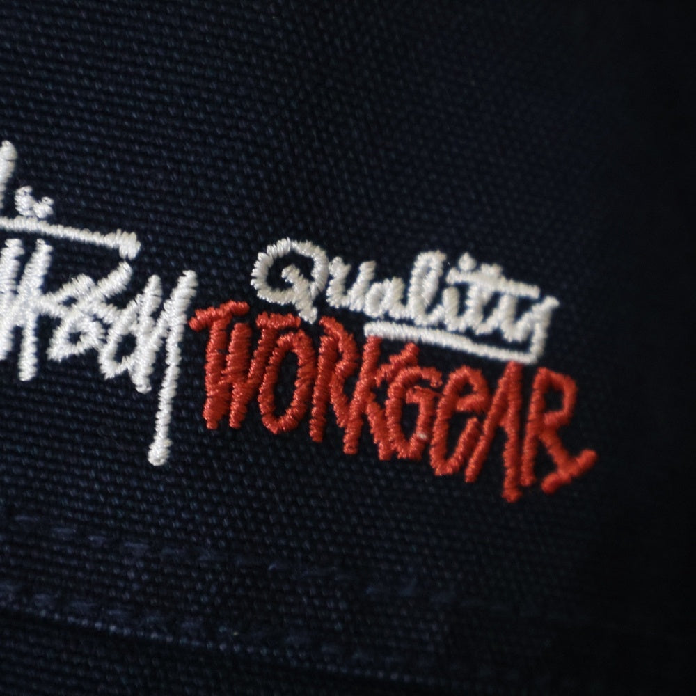 STUSSY(ステューシー) WORK JACKET INSULATED CANVAS ジップアップワークジャケット フーディー ネイビー 115716