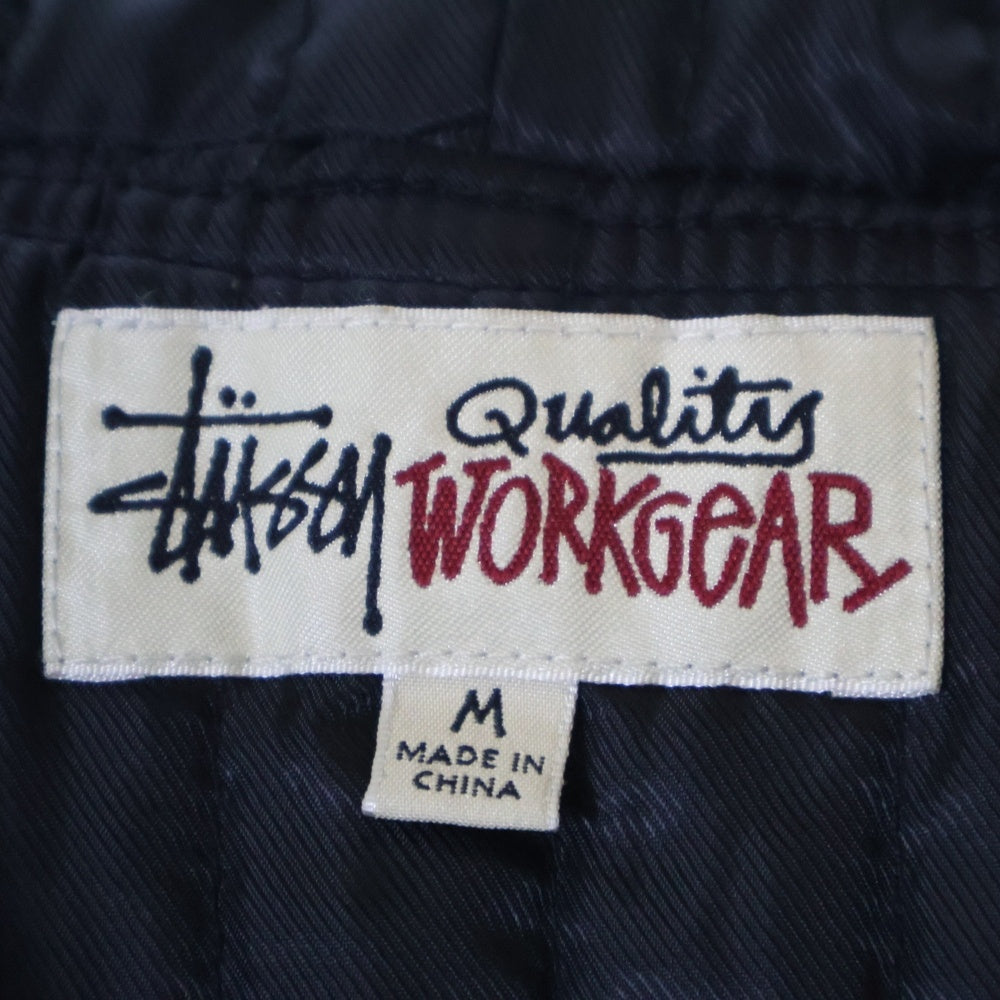 STUSSY(ステューシー) WORK JACKET INSULATED CANVAS ジップアップワークジャケット フーディー ネイビー 115716
