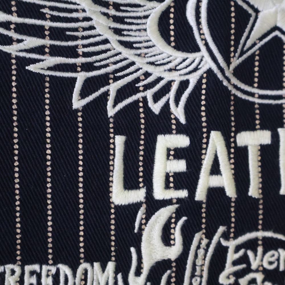 VANSON(バンソン) WING STAR DENIM VEST ウィングスターデニムベスト インディゴ